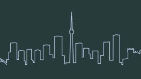 Toronto Single Line Skyline