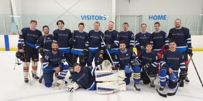 Pallett Valo hockey team at 15th Annual P.I. Law Charity Hockey Challenge