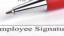 Employment contract signing