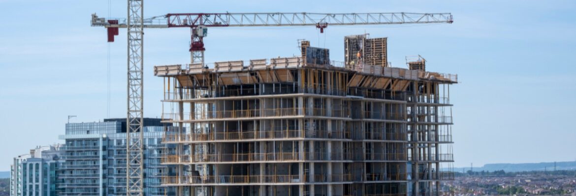 Condo Development in Suburban Neighborhood of Mississauga.